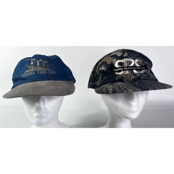 6 Railroad Hats Vintage Snapback Strap Baseball Cap Lot Tank Rail Car - Picture 4 of 12